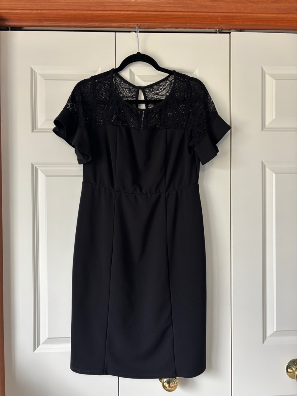 torrid Black Lace Yoke Midi Dress